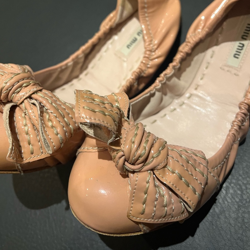 MIU MIU PREPPY STYLE BALLET FLATS